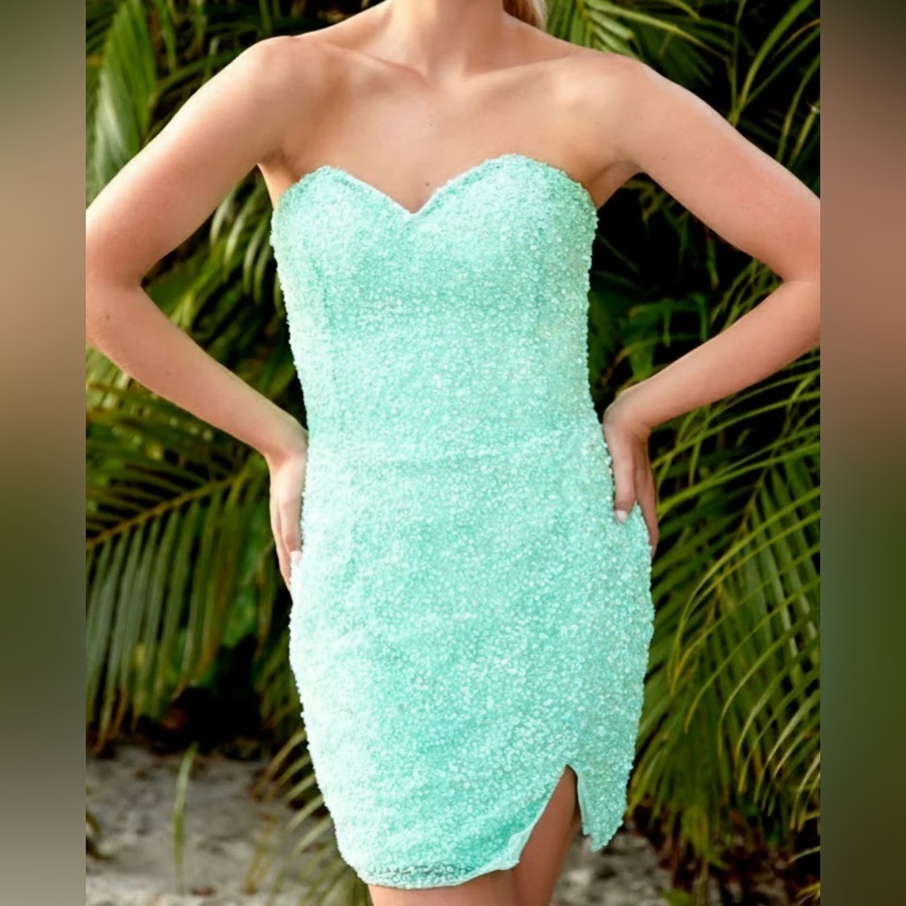 Primavera Couture Prom Dress Sweetheart Homecoming Dance Party Sequin Dress Sz 4